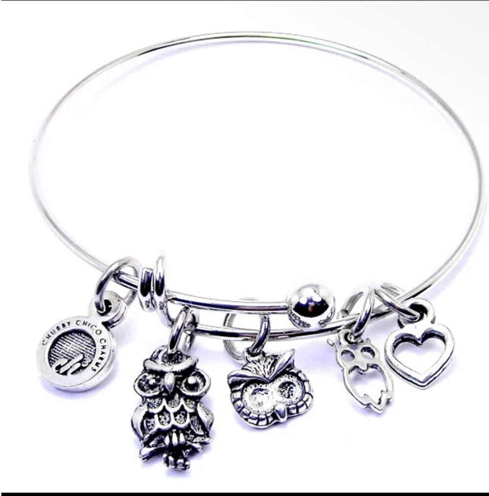 Owl Lovers Bangle Bracelet Owl Collection Owl Eyes